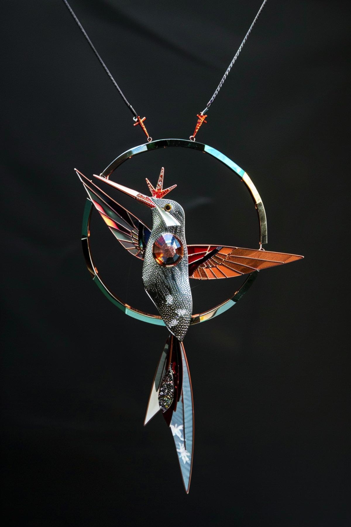 Chengdu Sun bird as the element, Jewelry design necklace, photos