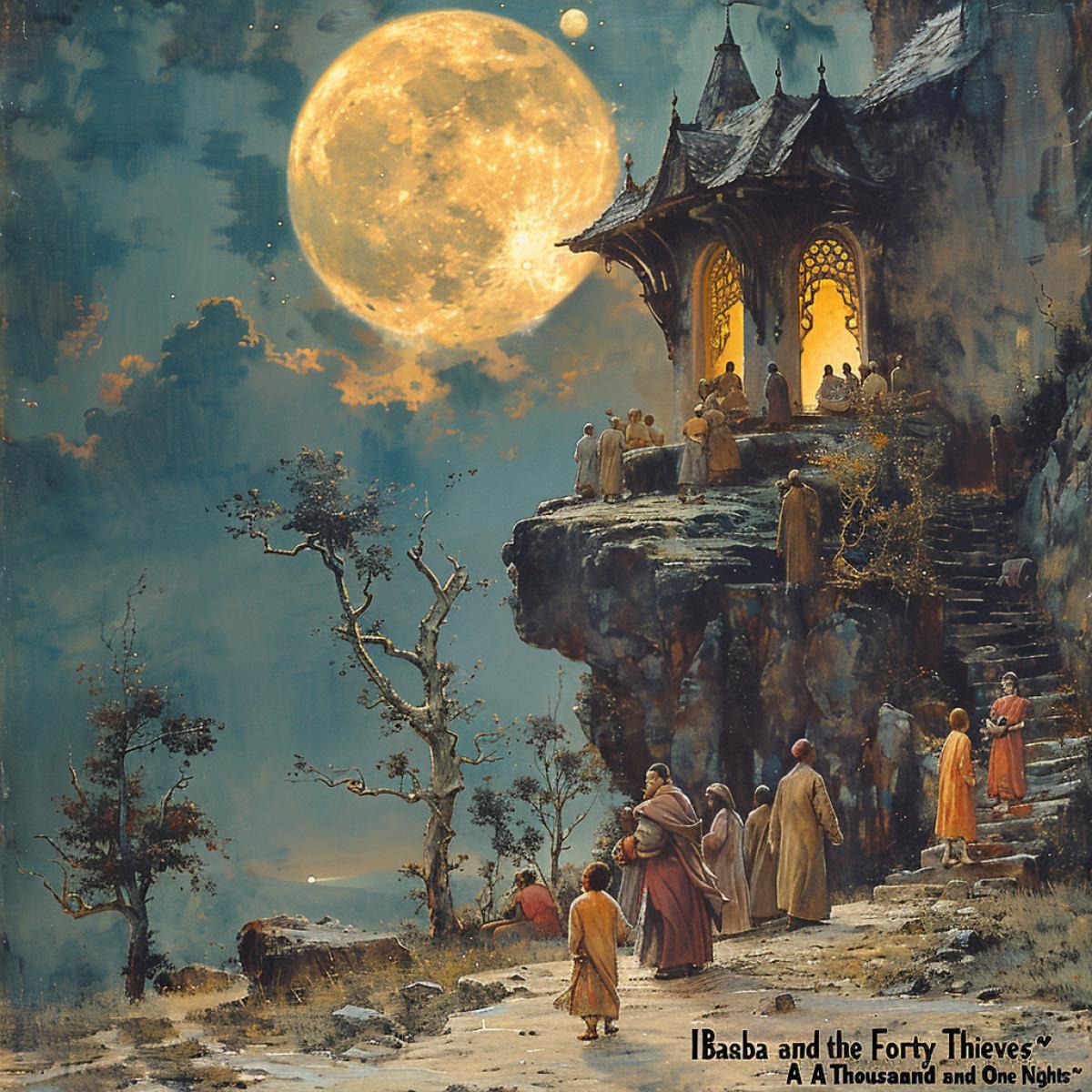 \"Ali Baba and the Forty Thieves\" is an Eastern (Arab) fairy tale, which since the time of Antoine Galland (1646-1715) has been included in editions of the collection \"A Thousand and One Nights\".