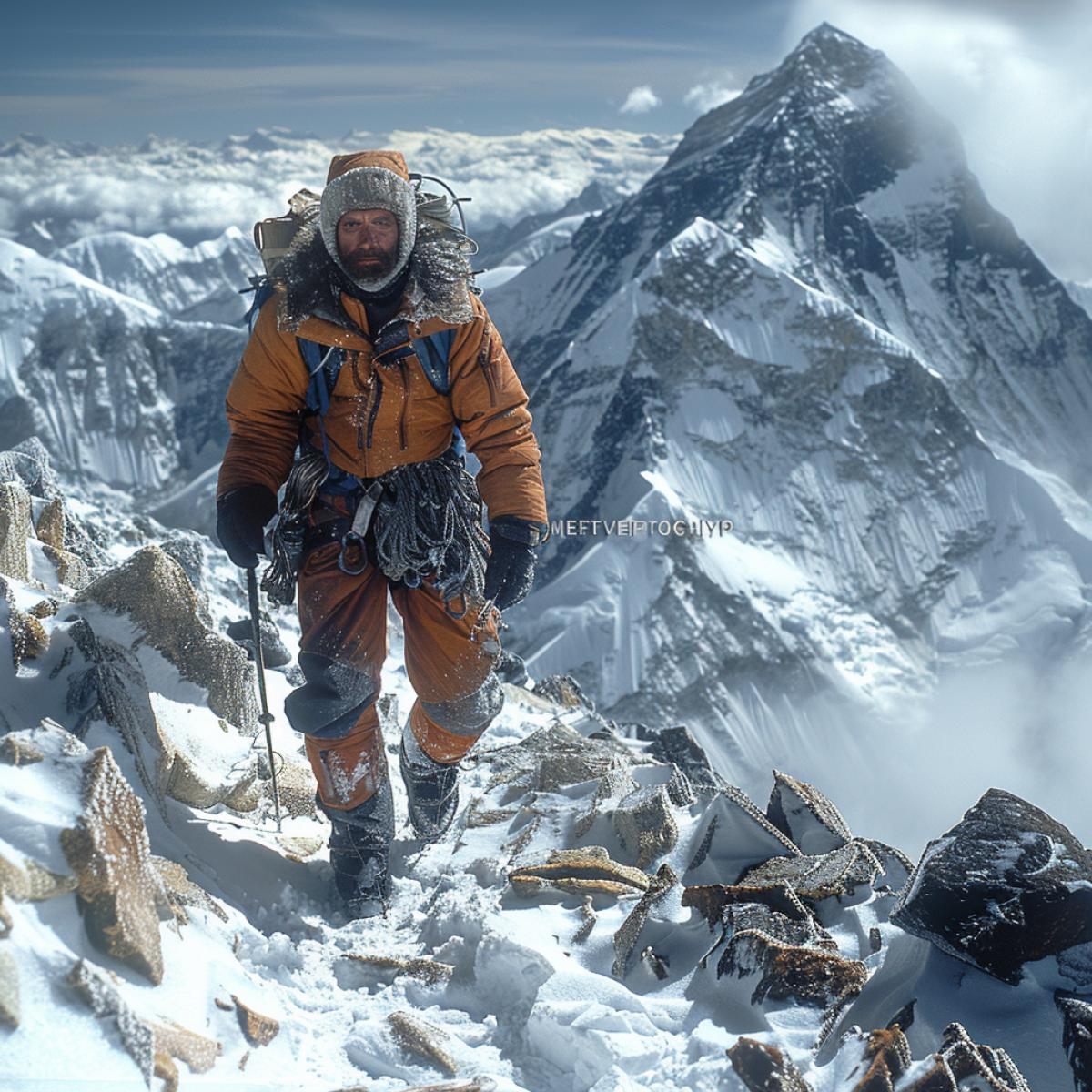 Everest, Everest there is nothing higher,. Its impossible to breathe at the top.. If he shakes his stubborn head,. Avalanches, chances of survival are negligible.