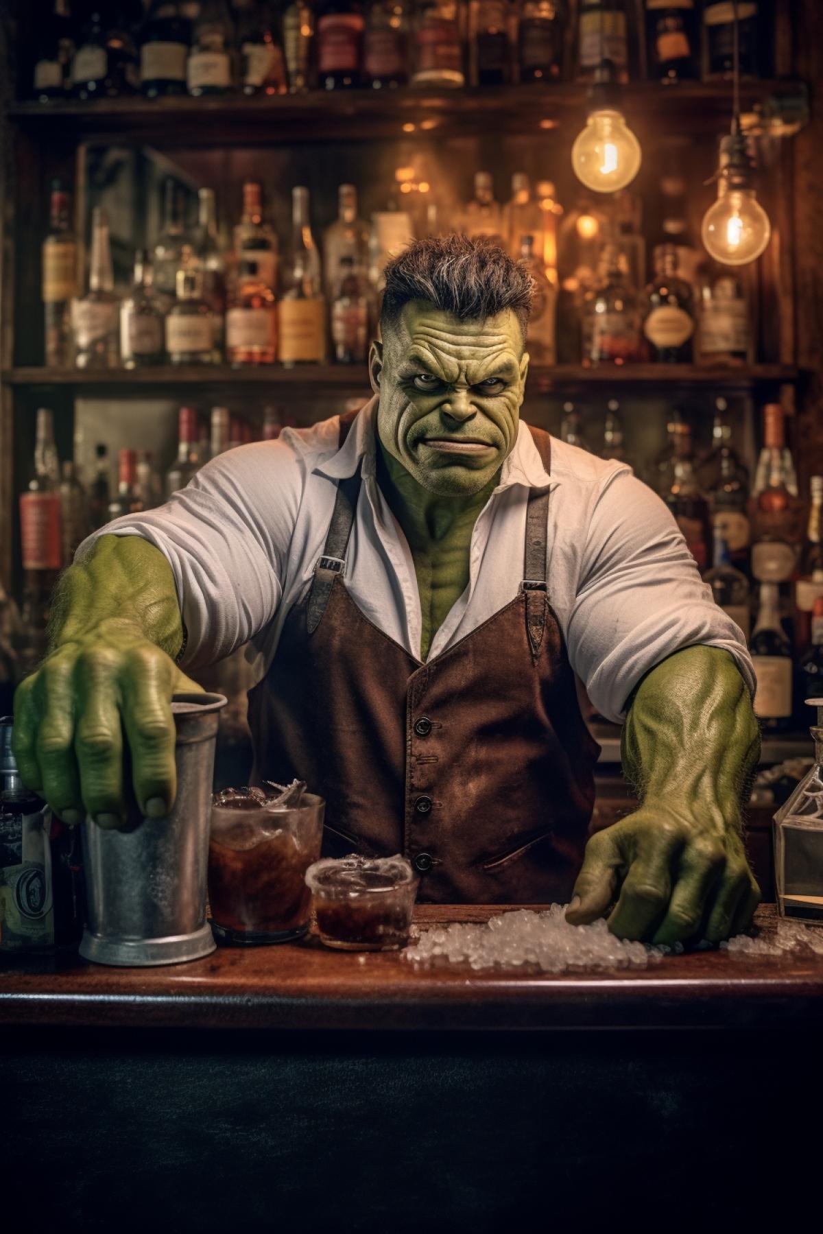 Hulk bartender
