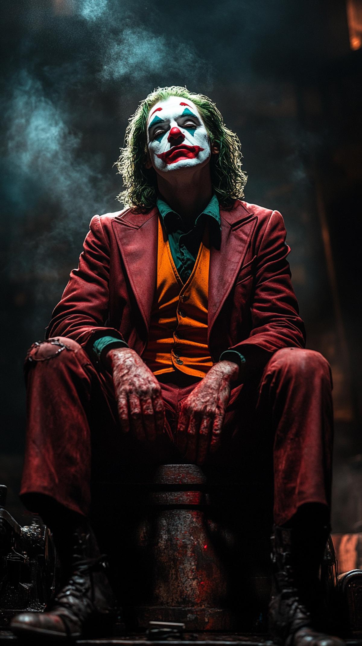 The Joker sings on stage in the image of singer Gorshenev from the group King and the Jester