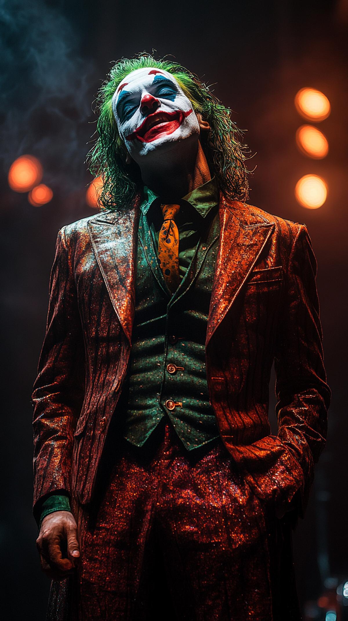 The Joker sings on stage in the image of singer Gorshenev from the group King and the Jester