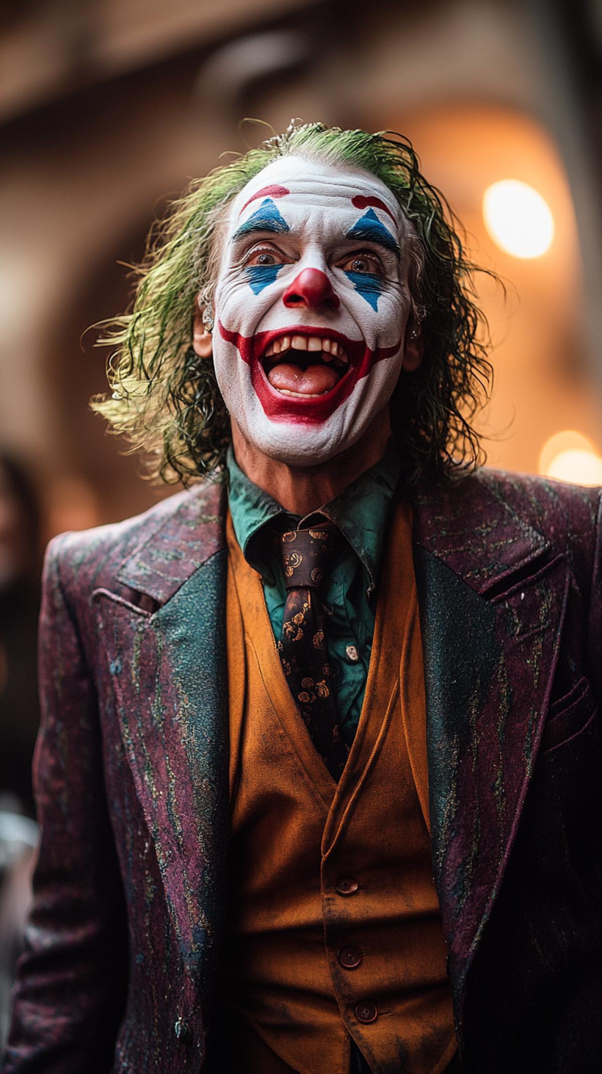 The Joker sings on stage in the image of singer Gorshenev from the group King and the Jester