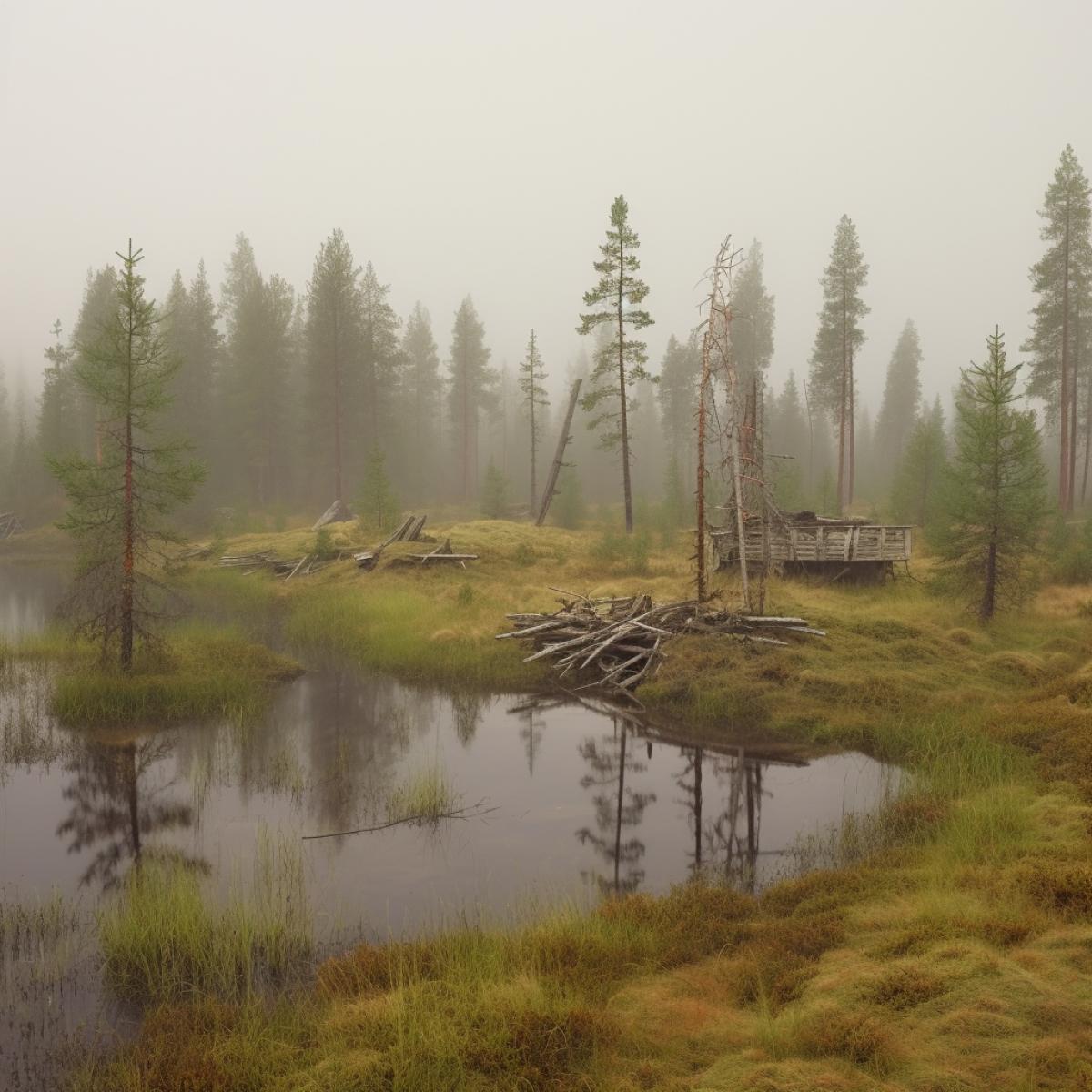 Loneliness and freedom in the foggy swamps of Karelia