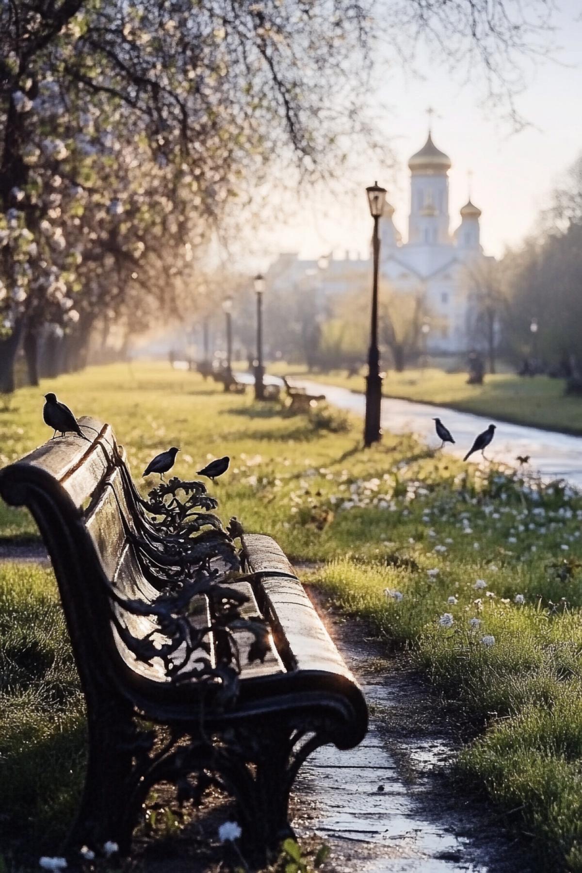 Symbols of Russia: in spring decoration, Spring. modern view: visualization in which classical elements of Russian culture are viewed through the prism of modern art, reflecting new trends and interpretations