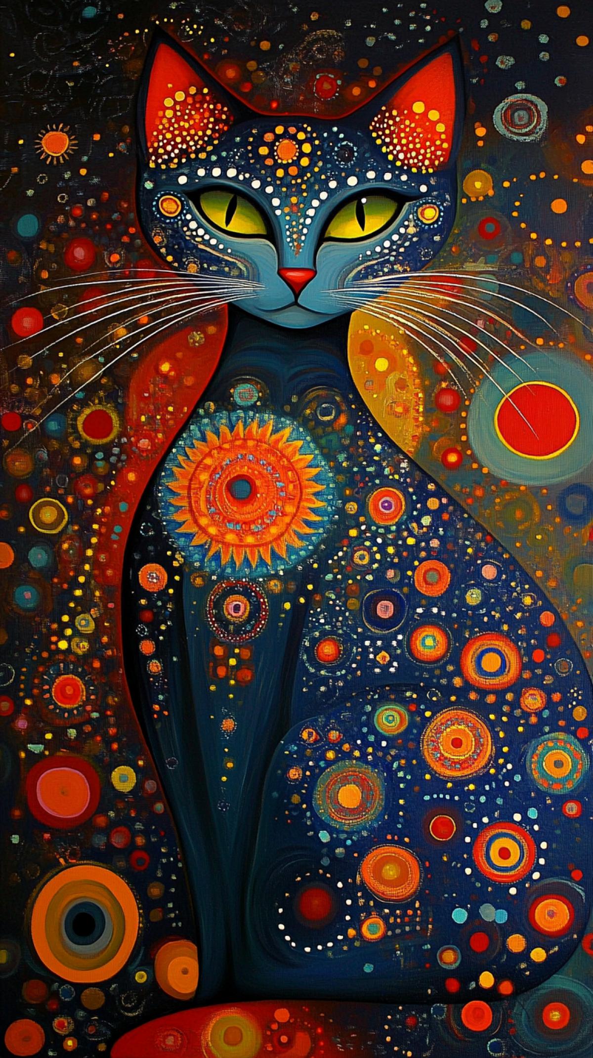 imagine cat, by Laurel Burch