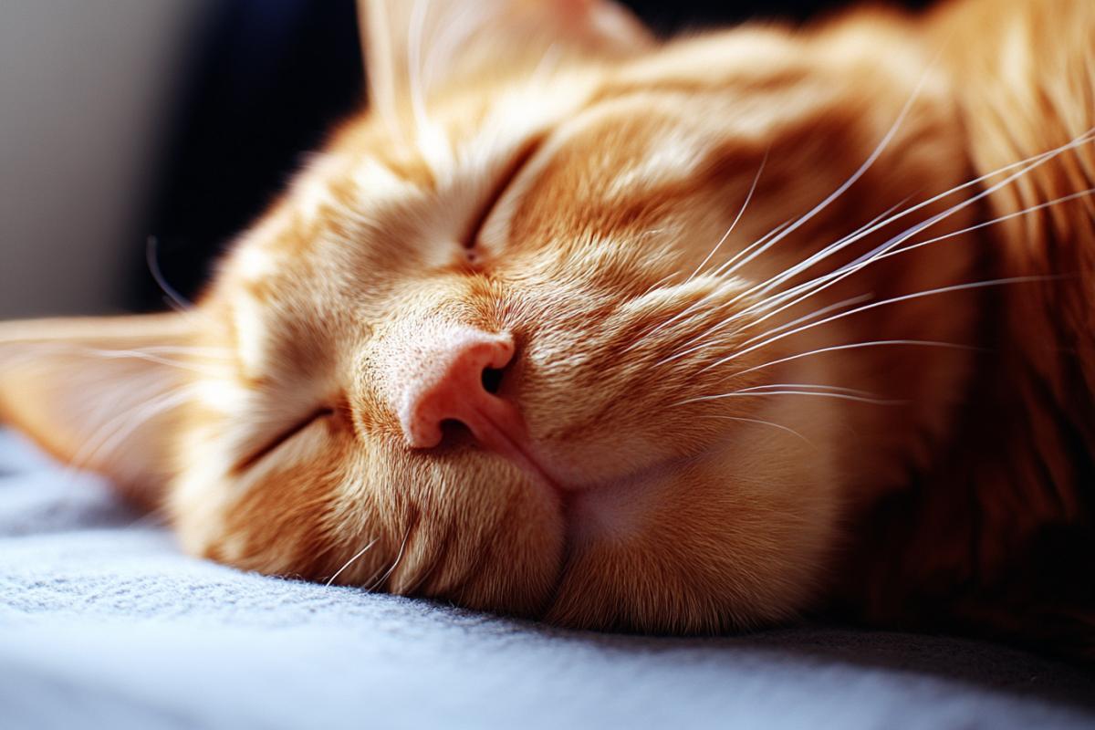 Cute cat close-up, charming photo.