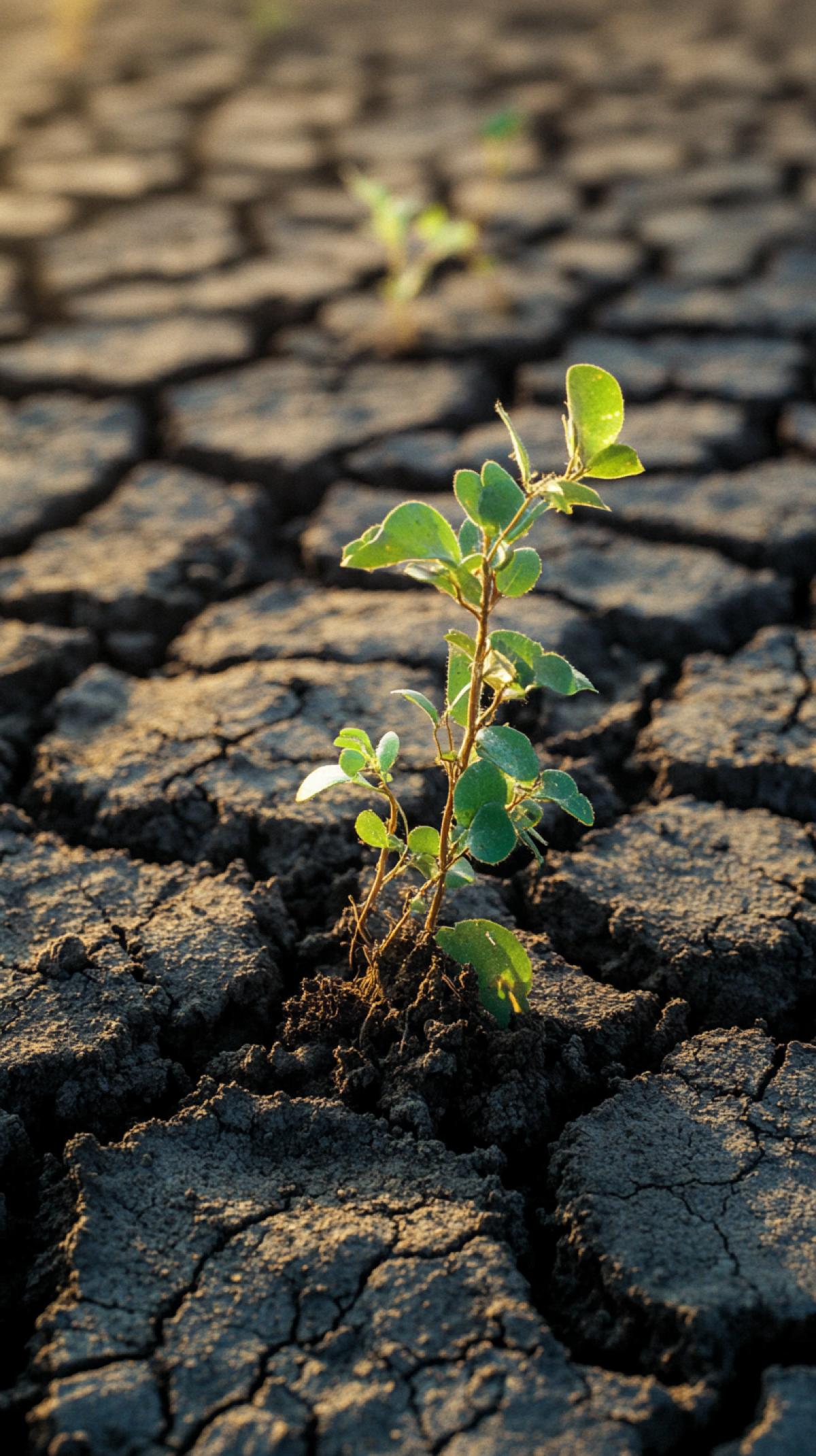 Thirst, drought, wilted plants