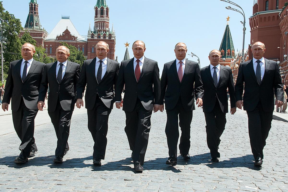 Parade of Putin clones on Red Square