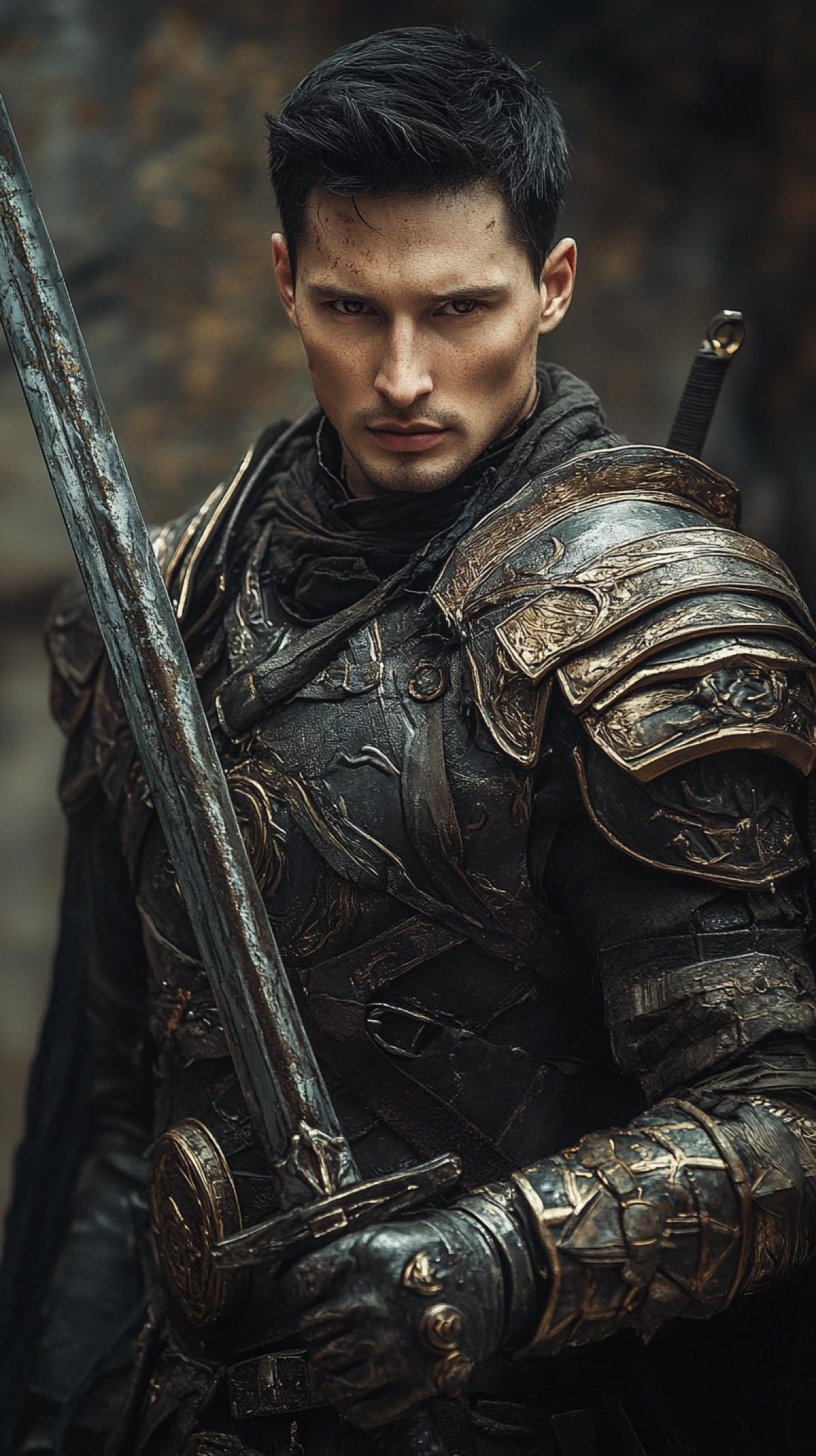 Pavel Durov as a warrior, professional photo