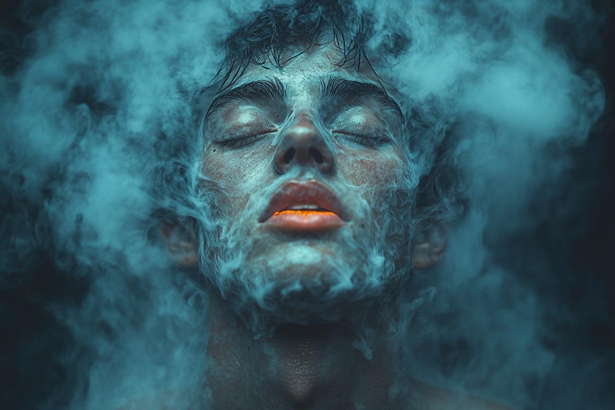 Images in which smoke is a central element. It could be thick smoke rising over the city, thin streams of smoke from a fire, or a mesmerizing pattern created by incense sticks. Smoke can act as the main object or be part of a more complex com4k, for example, enveloping a human figure or emanating from a magical object. It is important to convey the atmosphere that the smoke creates mystery, enigma, or something sinister and dangerous.