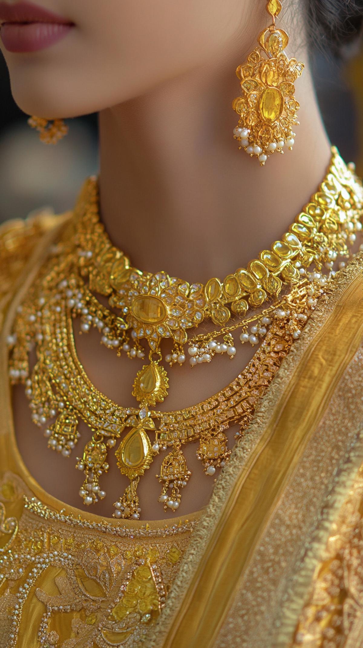 Ladys golden decoration