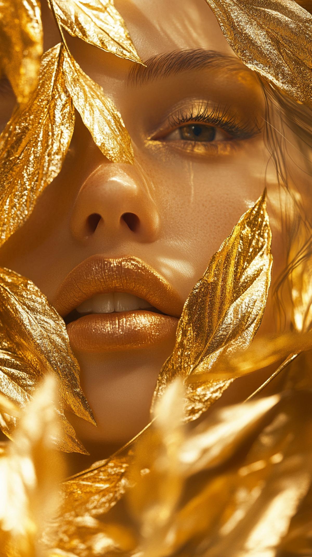 Ladys golden decoration