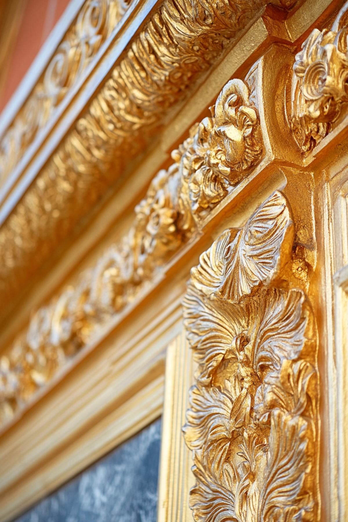 golden frame of an artistic masterpiece
