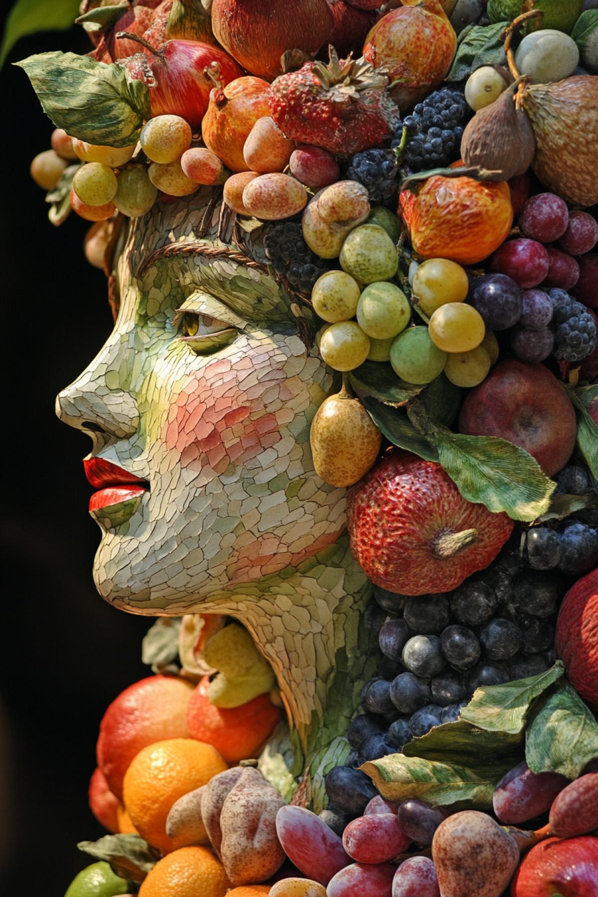 Girl in fruit , by Giuseppe Arcimboldo