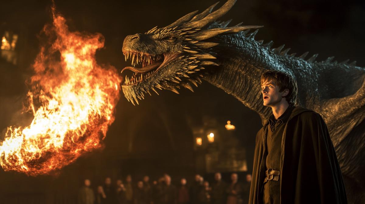 Fire show how Harry Potter tamed the dragon