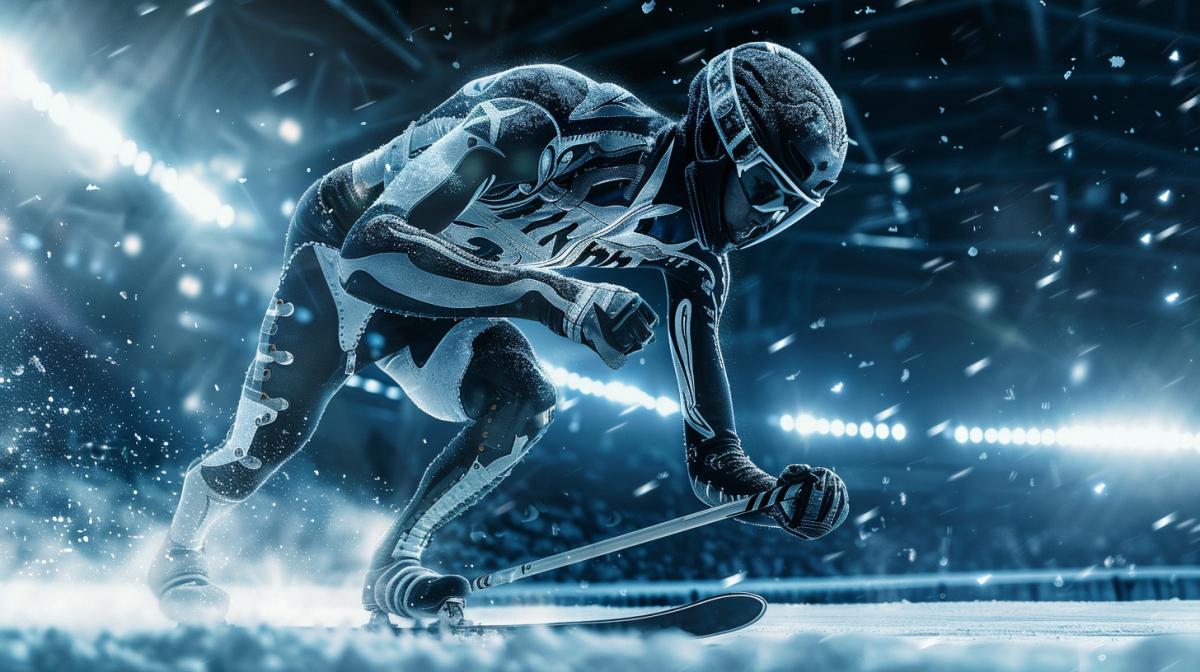 Skeleton throws a hammer, frame of a sports chronicle, Olympics, stands