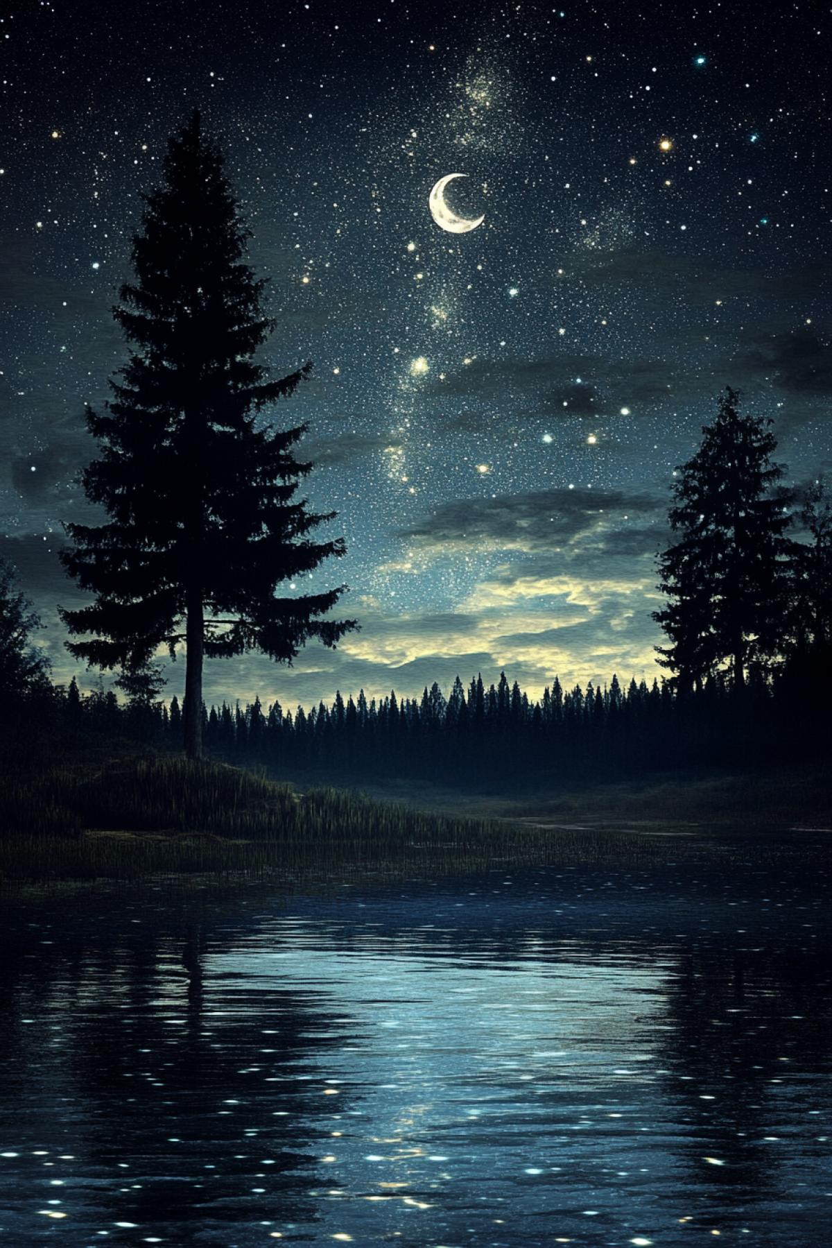 Wonders of the night sky, dream, psychedelic, maximalism, flickering, realistic image, photoshop