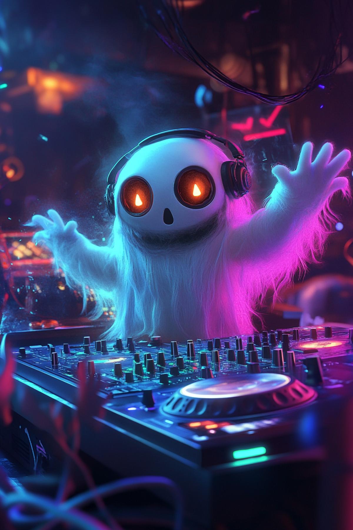 King ghost as dj