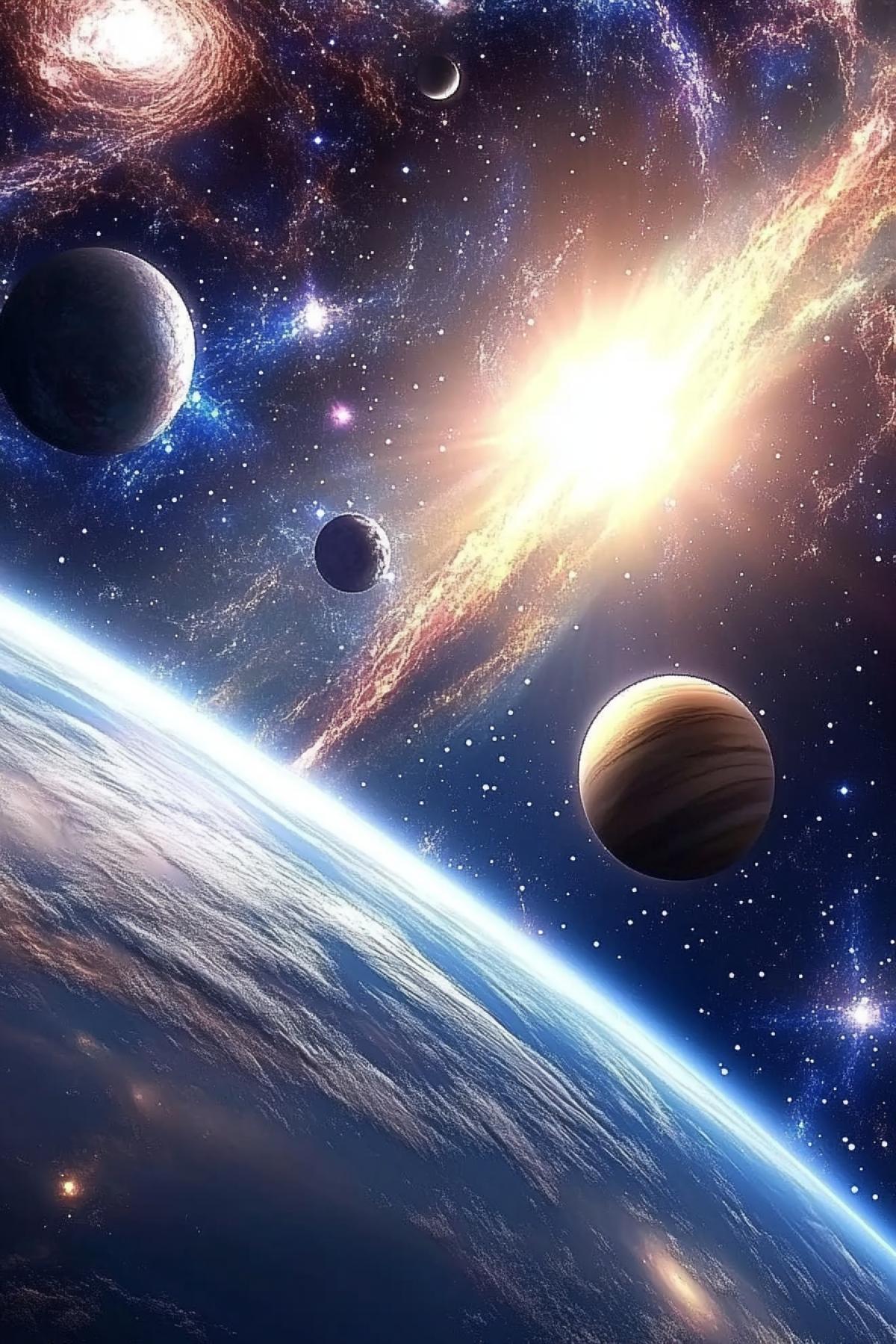 Space. The interweaving of planets and galaxies. An incredible feeling of emptiness and weightlessness.
