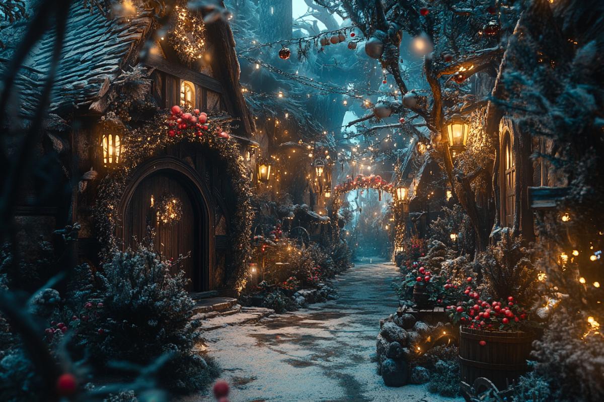 The place of my cherished dream, celebrating the New Year in a fantasy world with elves and dwarves