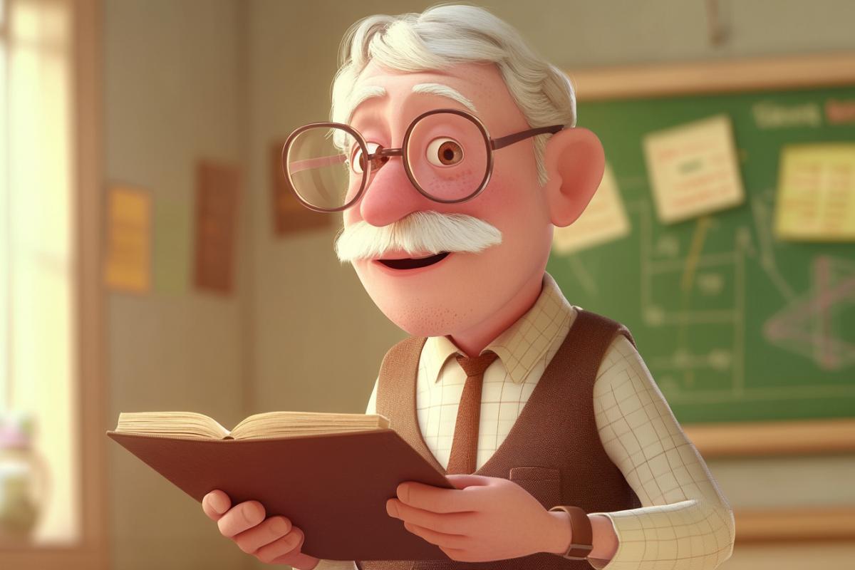 Pixar cartoon teachers day card