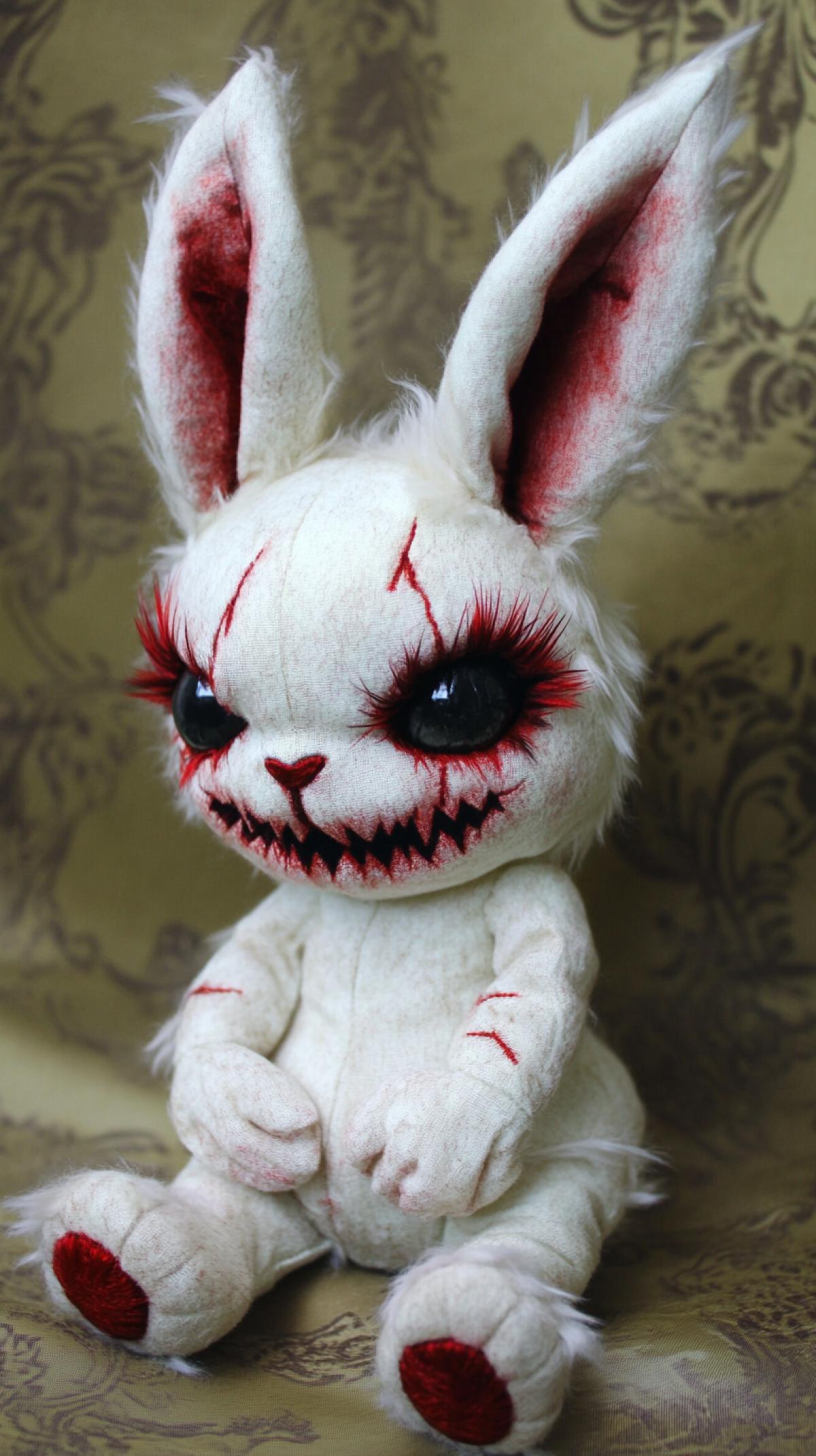 Scary plush bunny