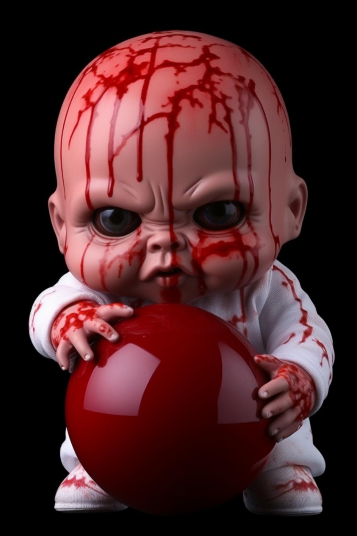 Toys thirst for red liquid, evil toys hunt children, horror
