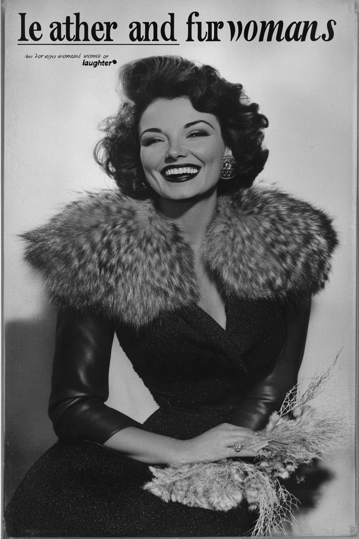 Cover for the magazine \"leather and fur for girls laughter\"