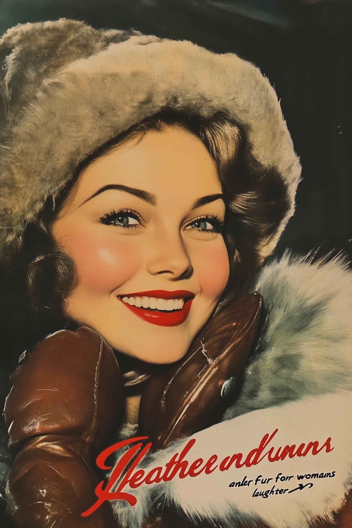 Cover for the magazine \"leather and fur for girls laughter\"