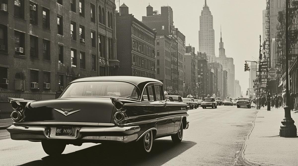 New york city, 60s photography, retro photography ::1 People ::-0.5 ar 2:3 s 1 v 6.1 --no people