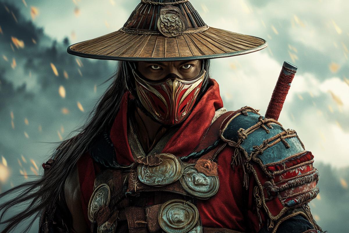 Horse Fighter in the computer game mortal kombat, in the attire and image of a game character