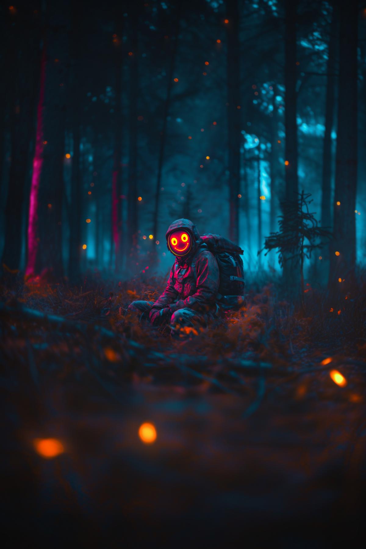 Unusual apocalypse, not a standard apocalypse, psychedelic, minimalism, everyone is happy, flickering, photoshop, realistic image