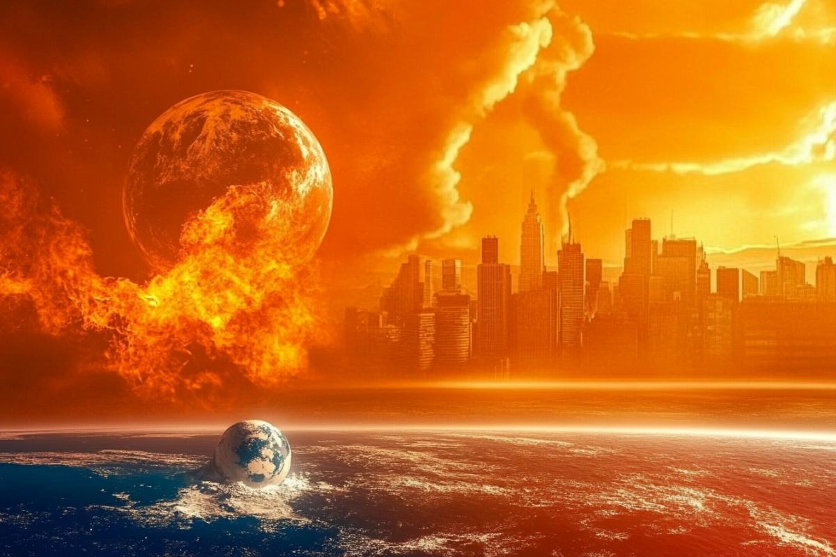 Apocalypse on the planet, collapse and end of the world
