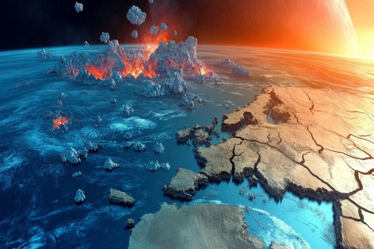 Apocalypse on the planet, collapse and end of the world