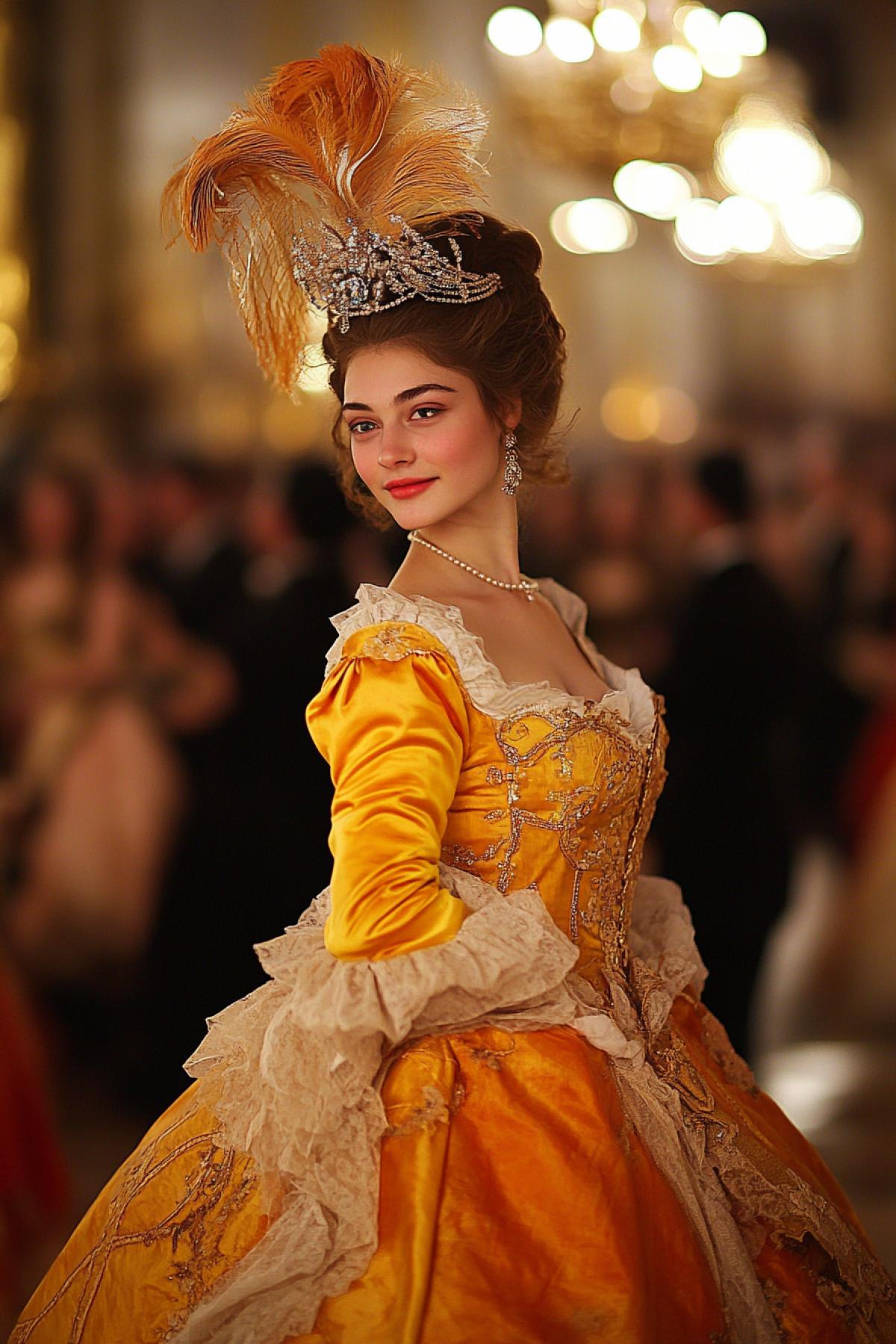 Russian empress of the 18th century Catherine 2. At the ball