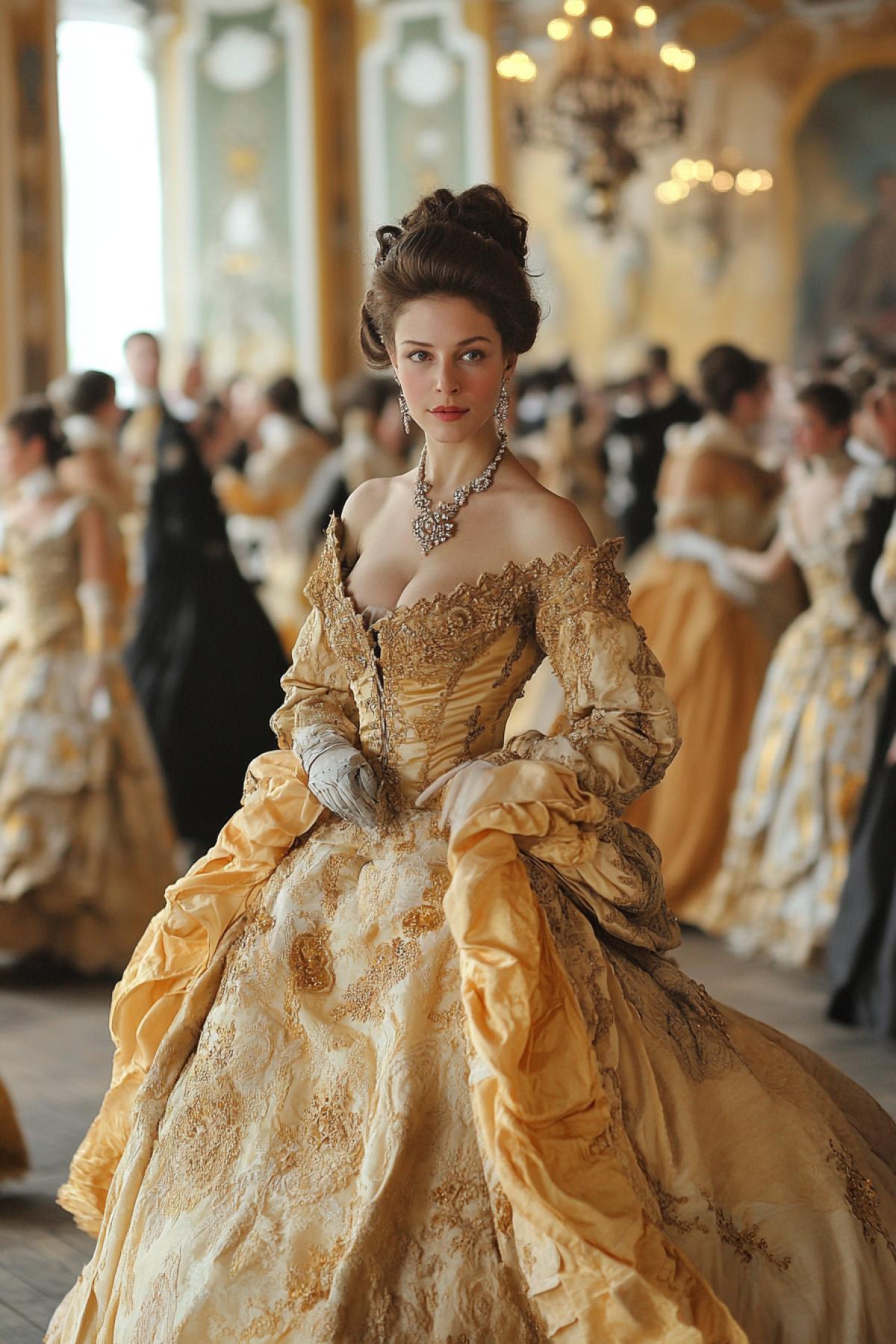 Russian empress of the 18th century Catherine 2. At the ball
