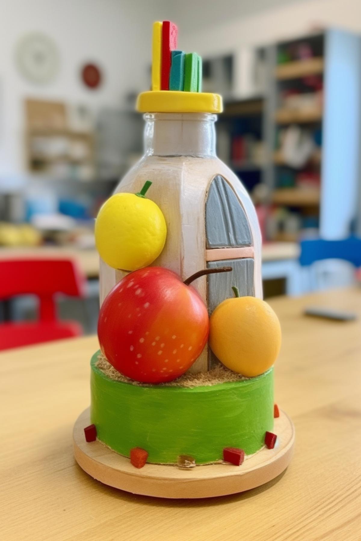 Bottle in the shape of 🧚‍♀️🍣🫠🫡