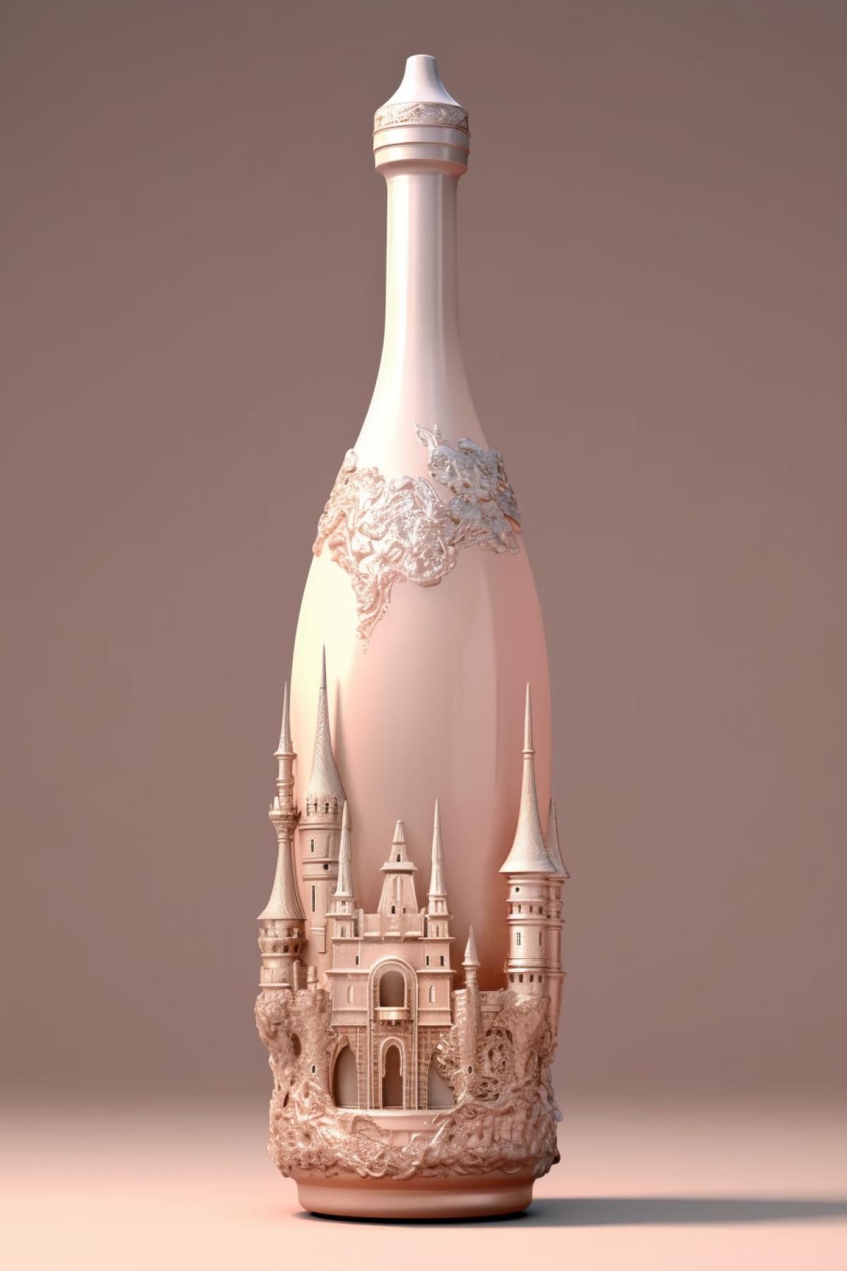 Bottle in the shape of 🧚‍♀️🍣🫠🫡