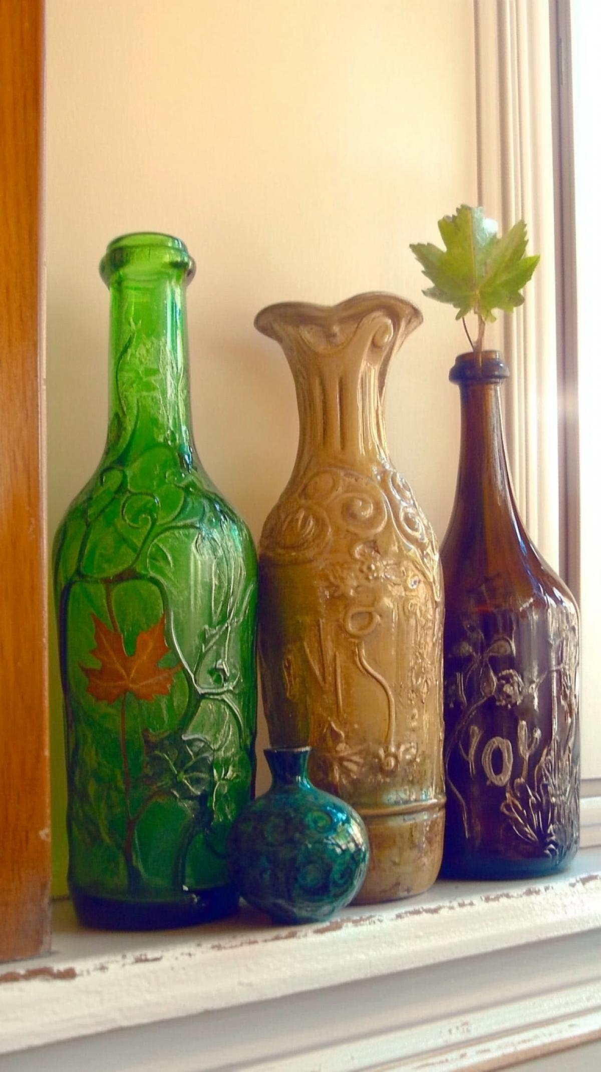 unusual shaped glass bottles