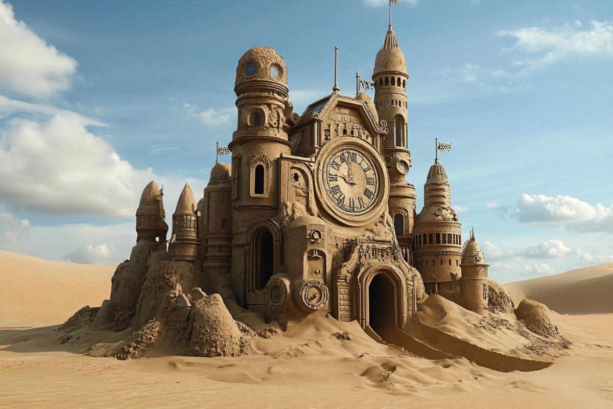 Sand castle steampunk fantasy