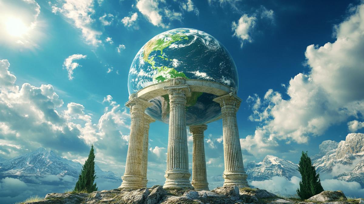 The myth of the earth on 3 pillars