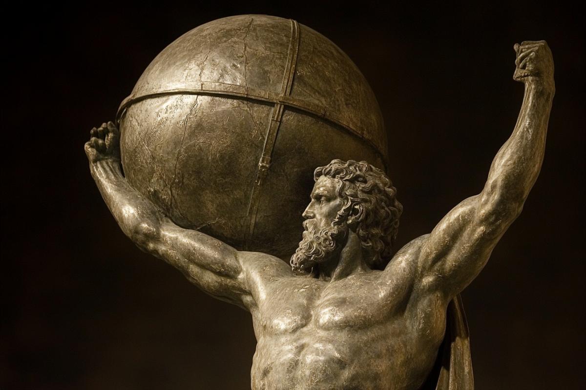 Atlas, who holds the firmament on his shoulders