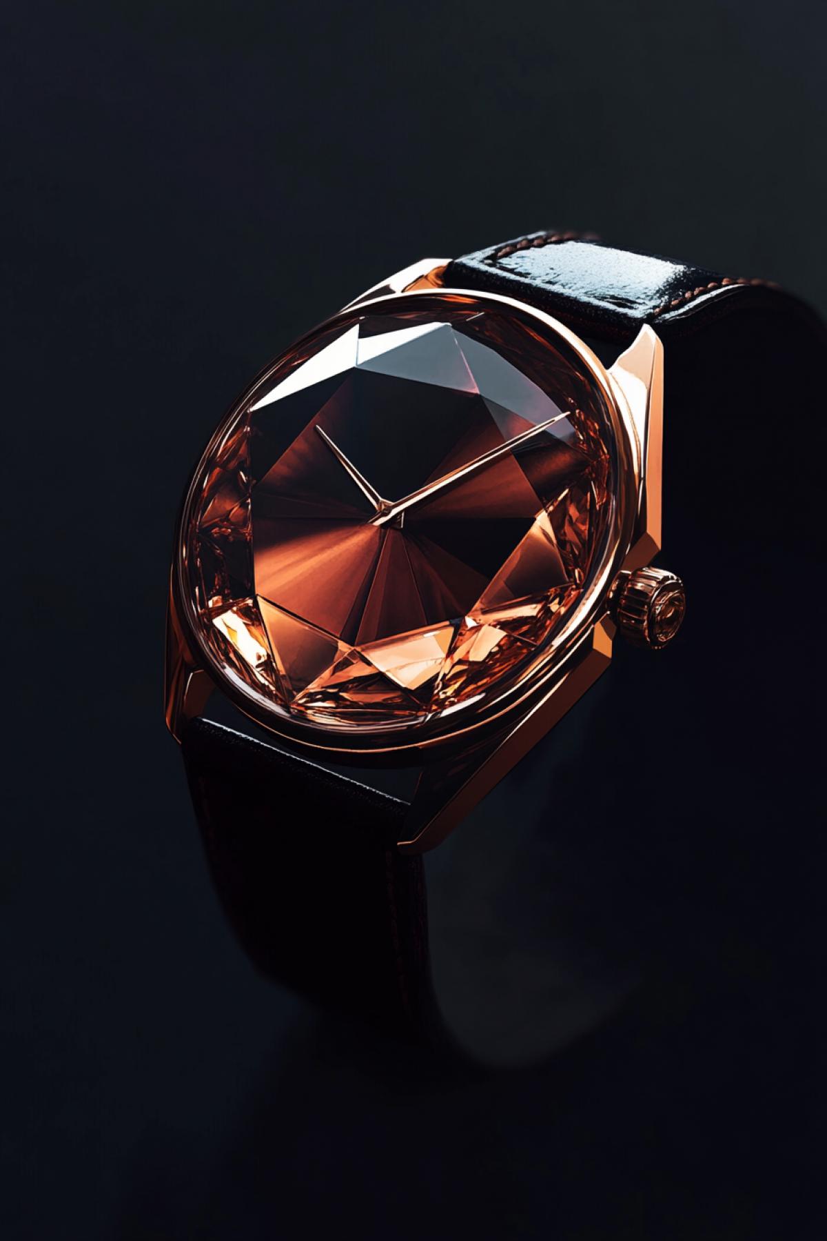 Watch, minimalism, fusion, precious stones, status, elite, flicker, realistic image, photoshop, logo