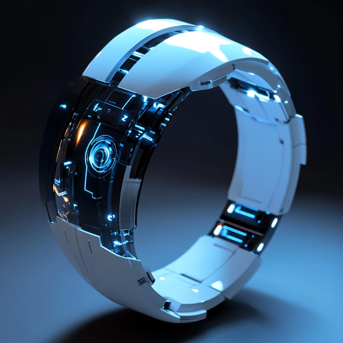 Wristwatch, stylish futuristic