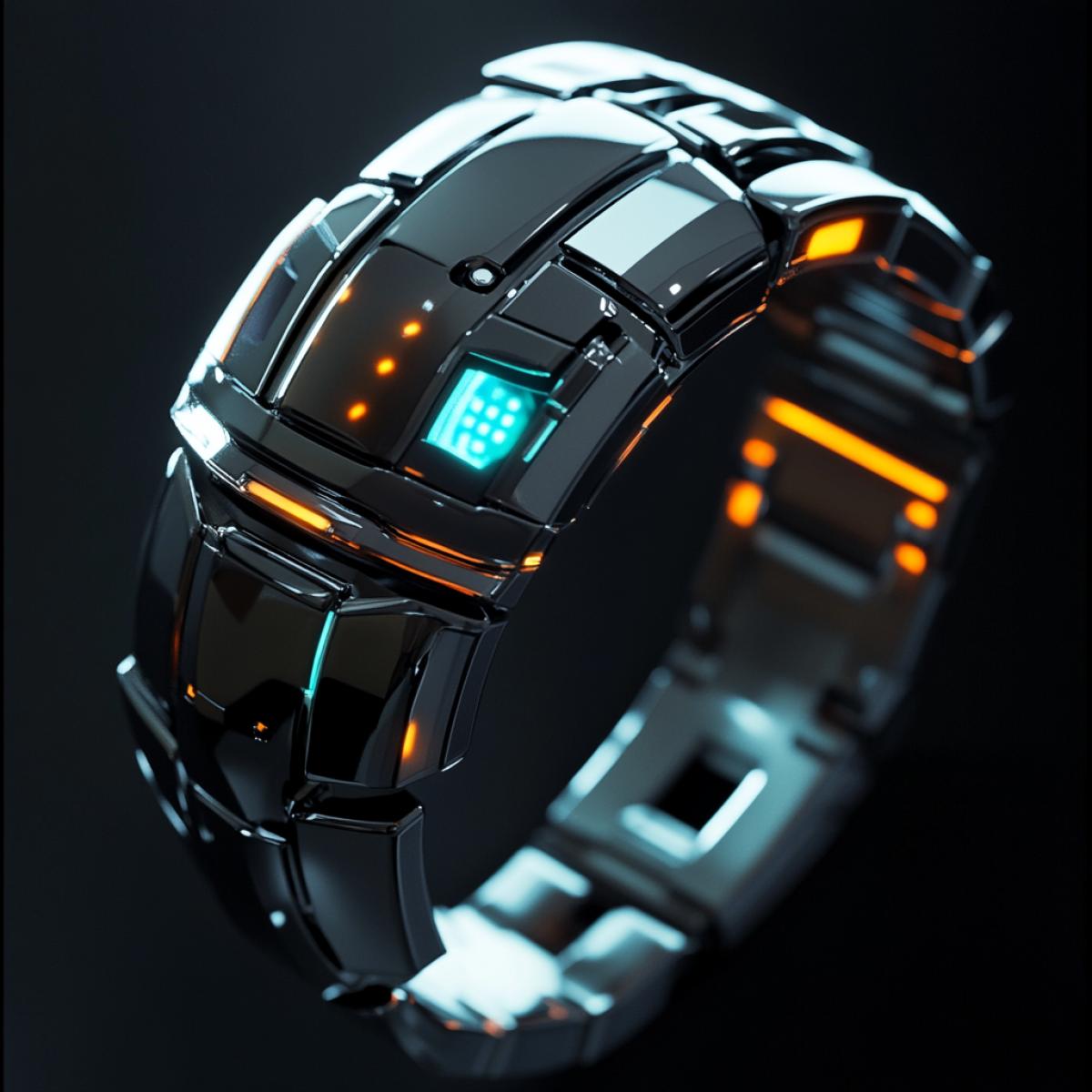 Wristwatch, stylish futuristic