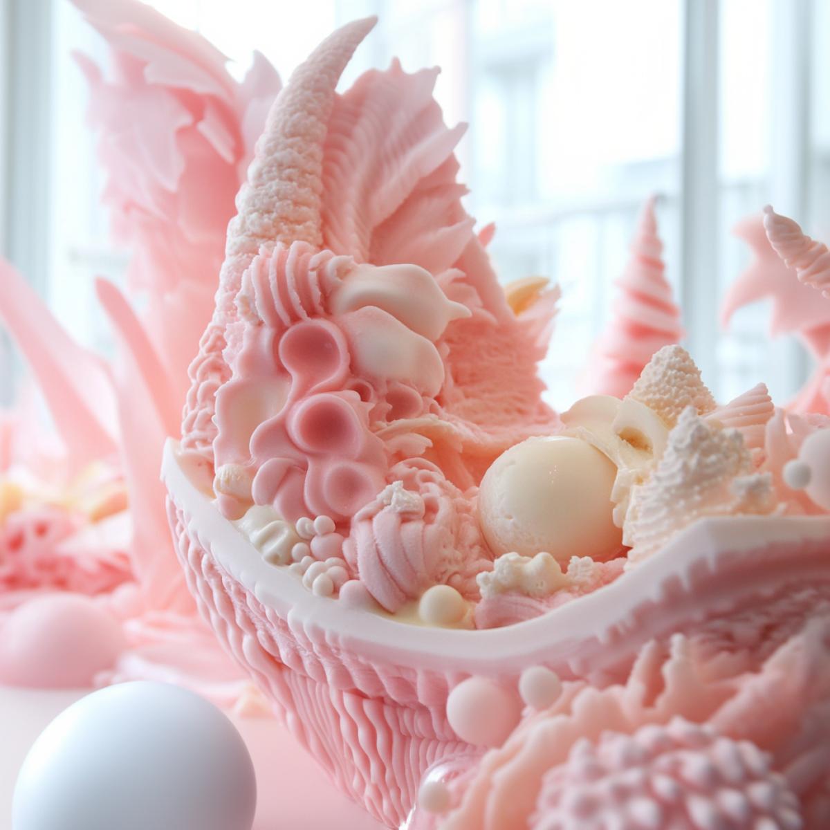 Ice cream sculpture