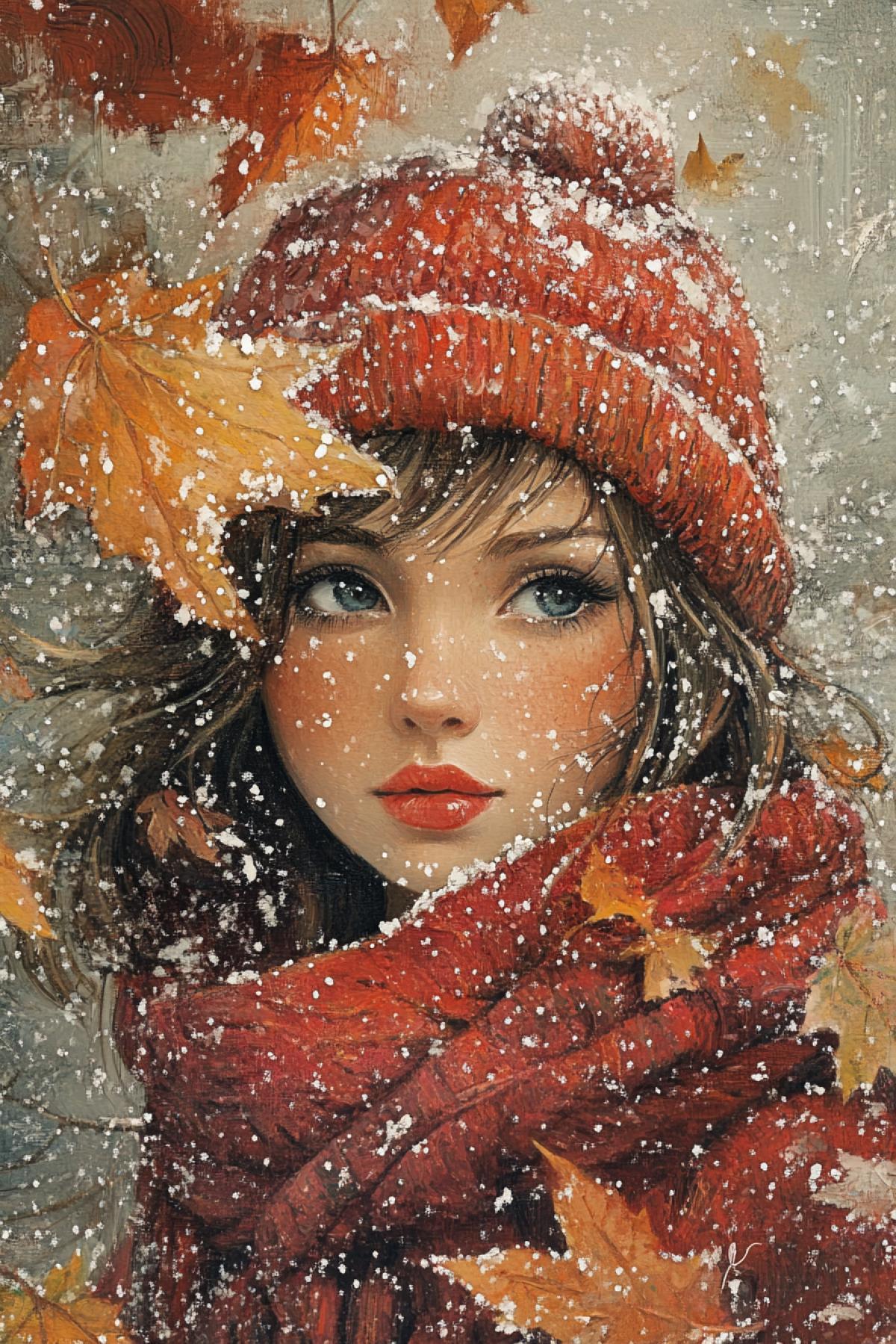 First snow in autumn