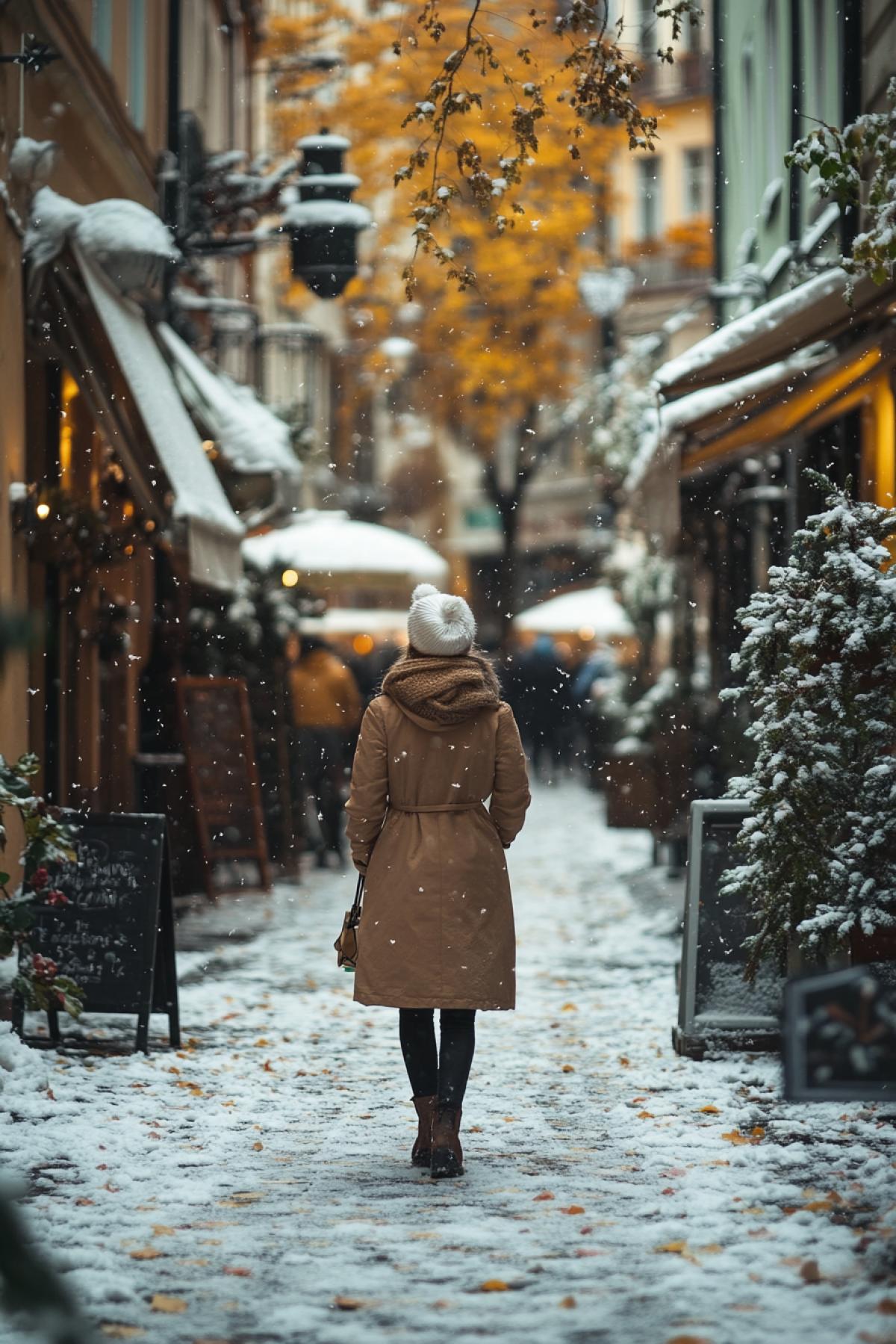 First snow in autumn