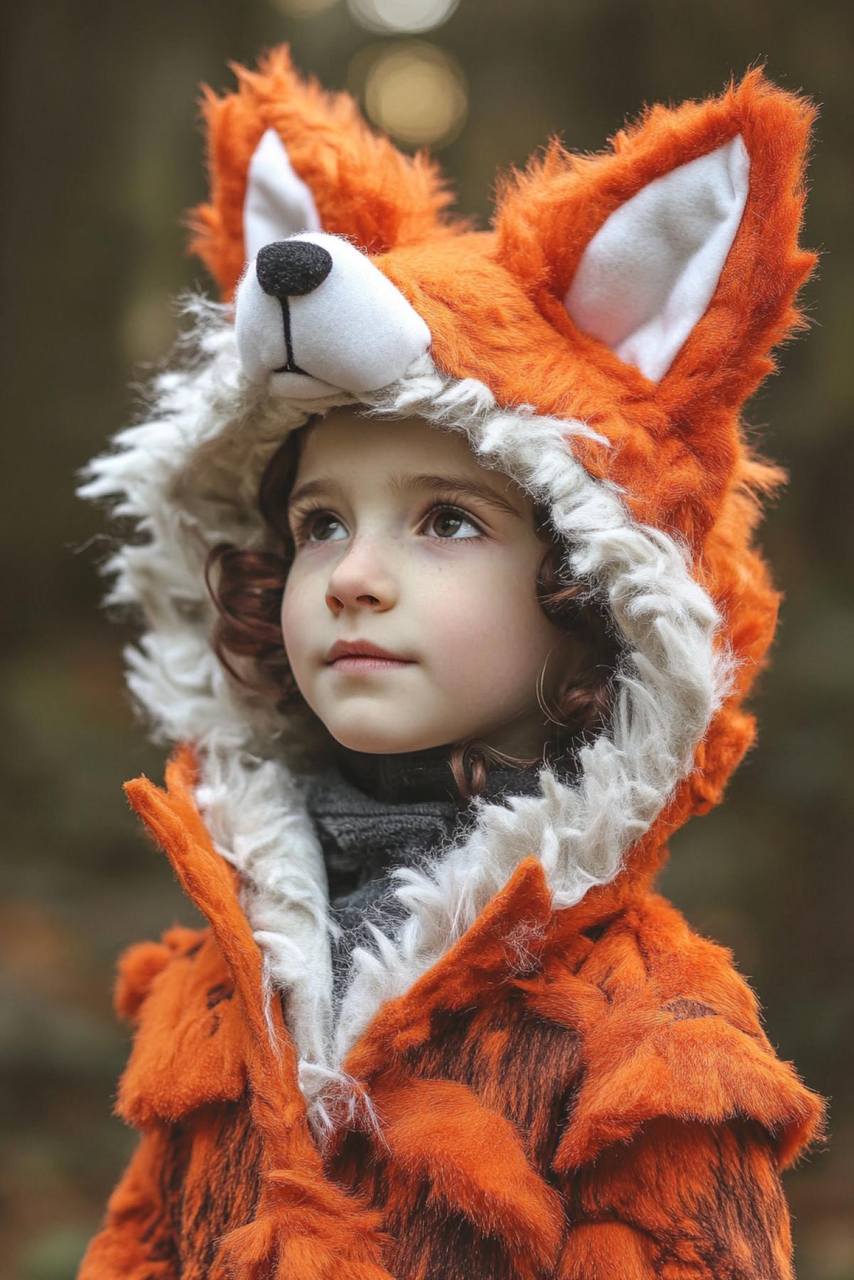 Child in a fox costume